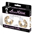 Набор Леопардовые наручники с мехом lux fetish cuffs-06bleo