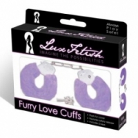 Набор Фиолетовые наручники с мехом lux fetish cuffs-06pur