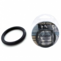 Виброкольцо Нитриловое эрекционное черное кольцо d=45 мм m2m1212blk