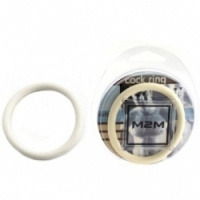 Виброкольцо Нитриловое эрекционное белое кольцо d=50 мм m2m1213w